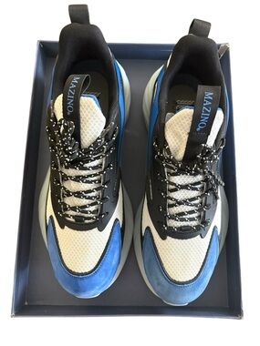 Mazino Krypton Sneakers Black, Royal 
Blue and White Mens Size 11
